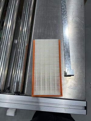 高効率自動折り畳みおよび接着ライン（エアフィルター用）