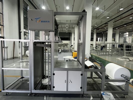 高効率の隔壁ガラス繊維紙折りたたみの折りたたみの生産ライン