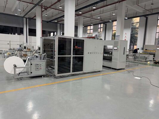 高効率で全自動のガラスの繊維フィルター材料のプレート機