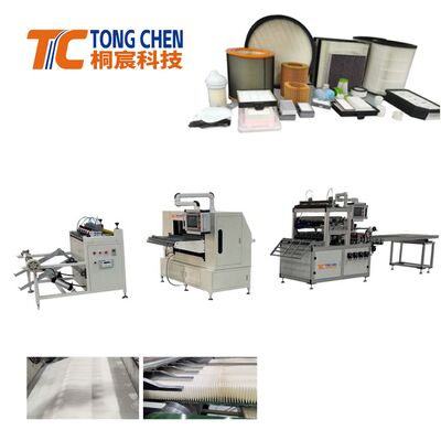 精密全自動フィルターペーパー給紙プレカットプリーツ生産ライン